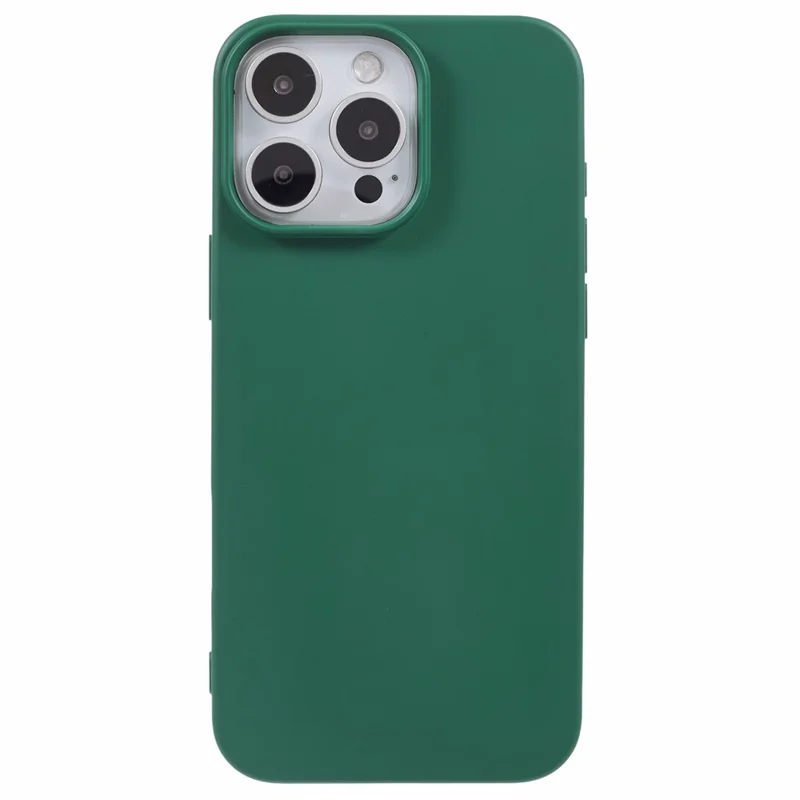 For iPhone 16 Pro Max TPU Case Shockproof Soft TPU Fiber Lining Phone Cover - Army Green - 3