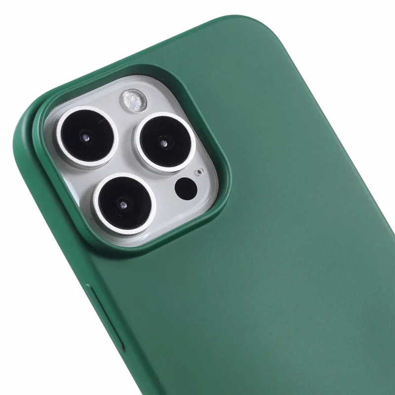 For iPhone 16 Pro Max TPU Case Shockproof Soft TPU Fiber Lining Phone Cover - Army Green - 5