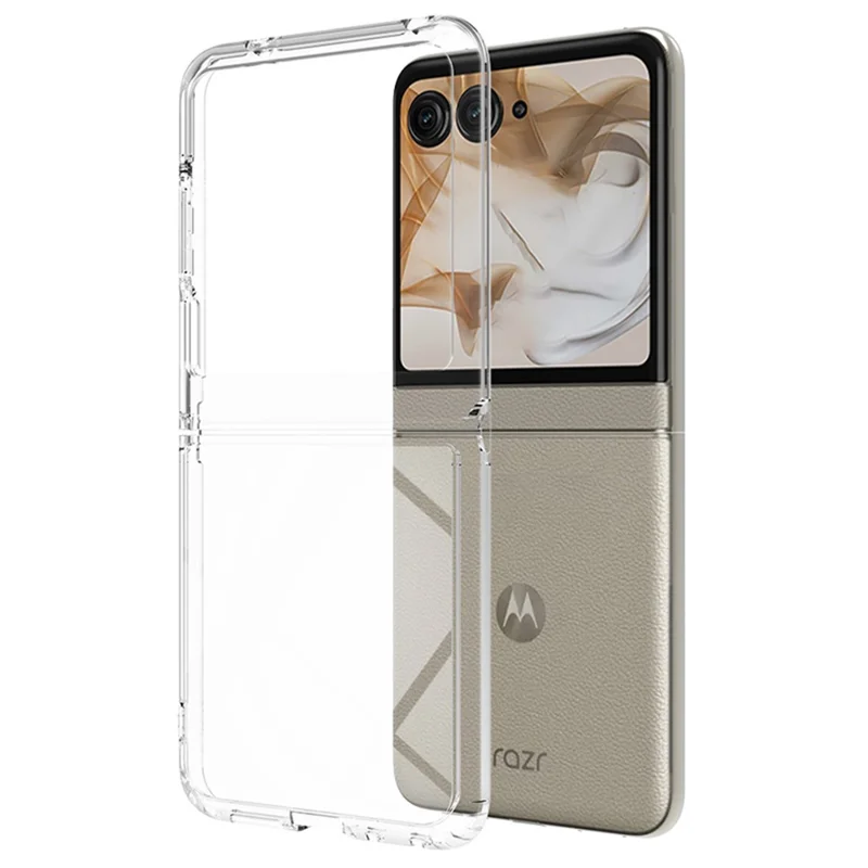 Clear Case For Motorola Razr 70 / 60 / 50 5G / Razr 2026 / 2025 / 2024 Integrated TPU+Acrylic Phone Cover - 1