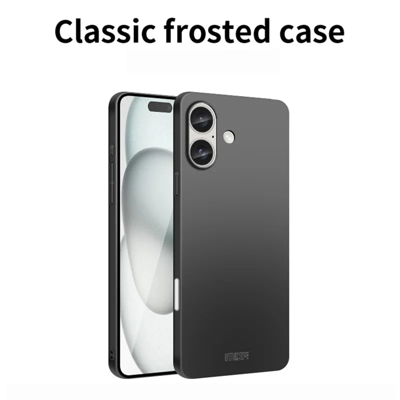 MOFI Shield Matte Series for iPhone 16 Plus Case Ultra Slim PC Protective Cover - Black - 3