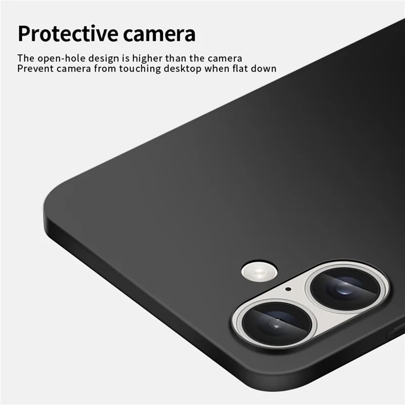 MOFI Shield Matte Series for iPhone 16 Plus Case Ultra Slim PC Protective Cover - Black - 5