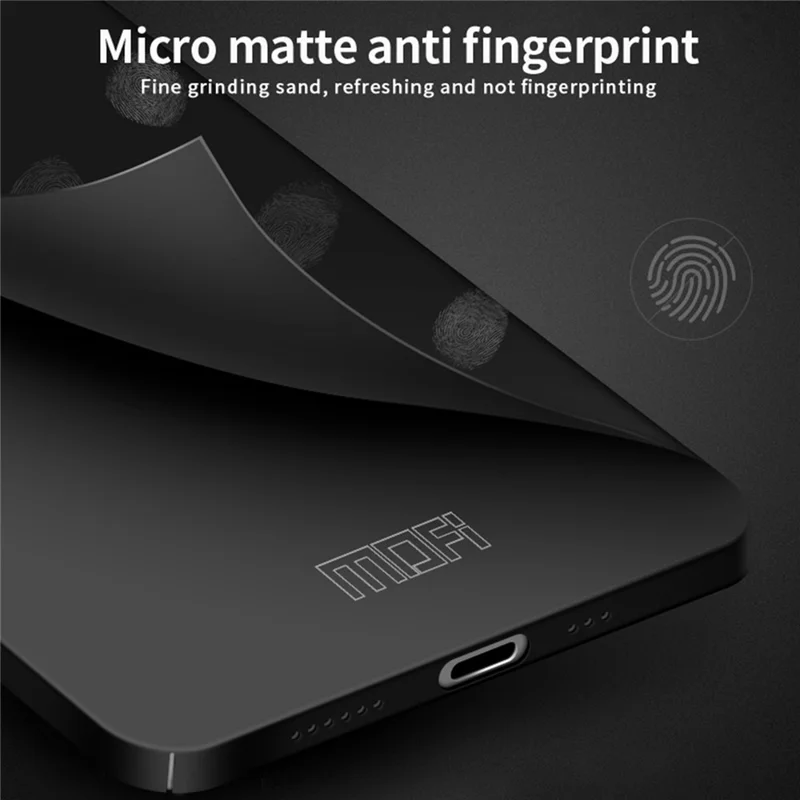 MOFI Shield Matte Series for iPhone 16 Plus Case Ultra Slim PC Protective Cover - Black - 6