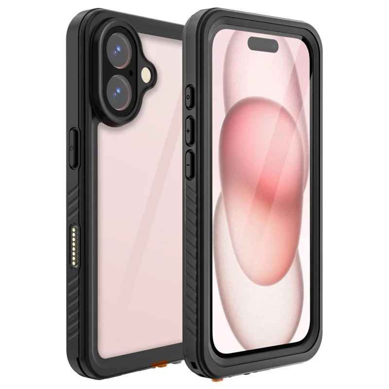 REDPEPPER FS Series For iPhone 16 Cell Phone Case IP68 Waterproof Clear Back Panel Phone Cover - 8