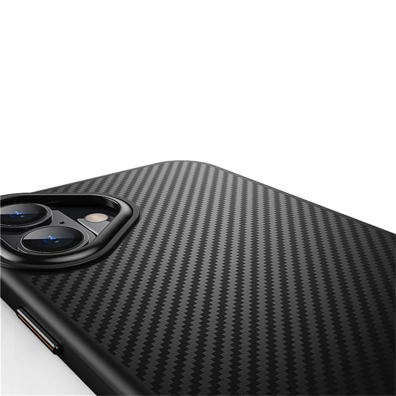 For iPhone 16 Plus Magnetic Case Compatible with MagSafe Carbon Fiber Texture PC + TPU Cover - 6