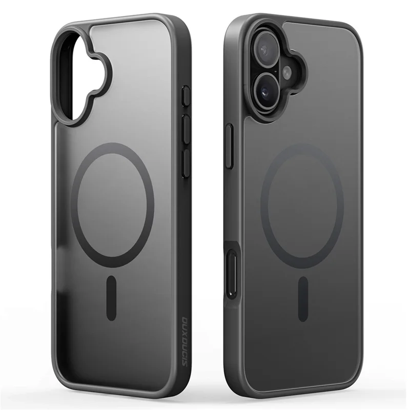 DUX DUCIS Yind Series For iPhone 16 Matte Case Compatible with MagSafe PC+TPU Phone Cover - Black - 2