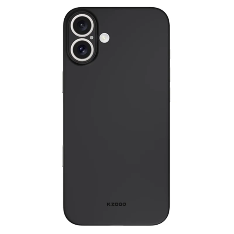 KZDOO Air Skin Series for iPhone 16 Case Frosted Back Ultra Thin PP Phone Cover - Black - 1