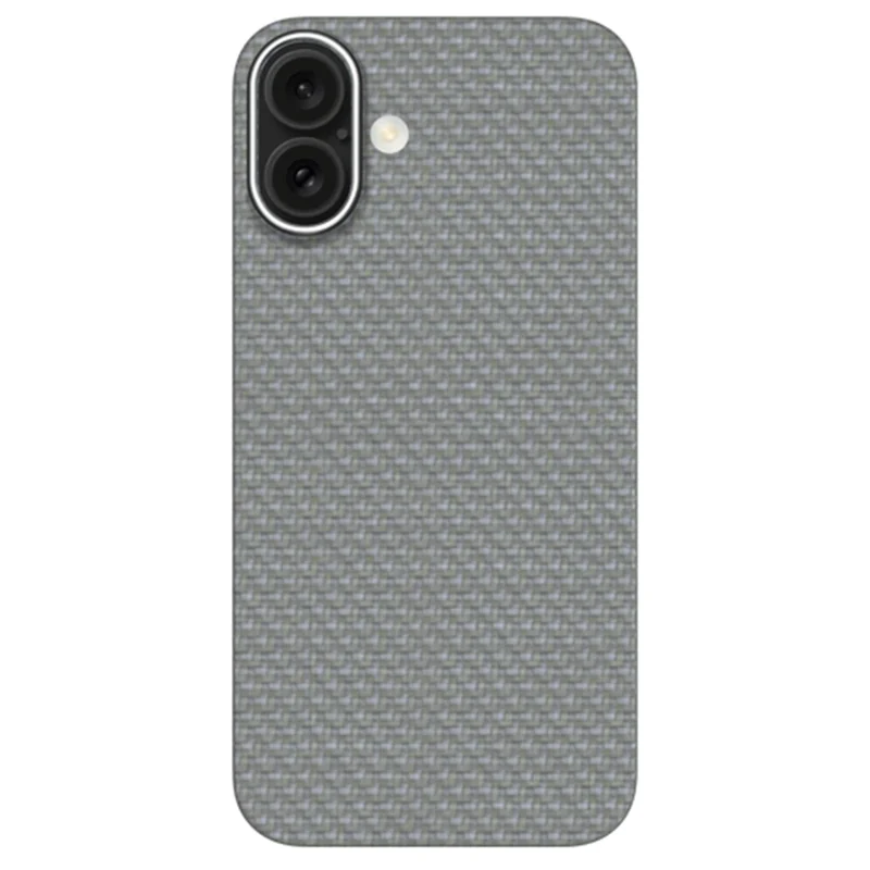 KZDOO For iPhone 16 Case Aramid Fiber Phone Cover Support Wireless Charging - Titanium Grey - 1