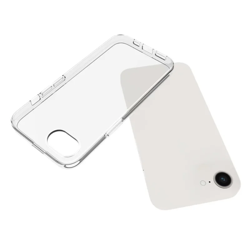For iPhone 17e / 16e Case Anti-Fingerprint Crystal Clear TPU Phone Cover - 2