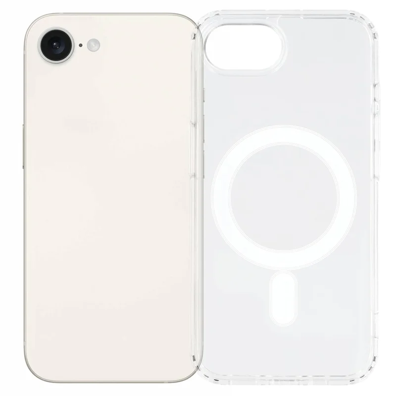 For iPhone 17e / 16e Case Compatible with MagSafe TPU + Acrylic Clear Phone Cover - 1