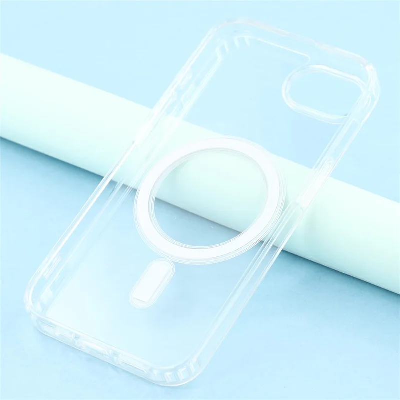 For iPhone 17e / 16e Case Compatible with MagSafe TPU + Acrylic Clear Phone Cover - 4