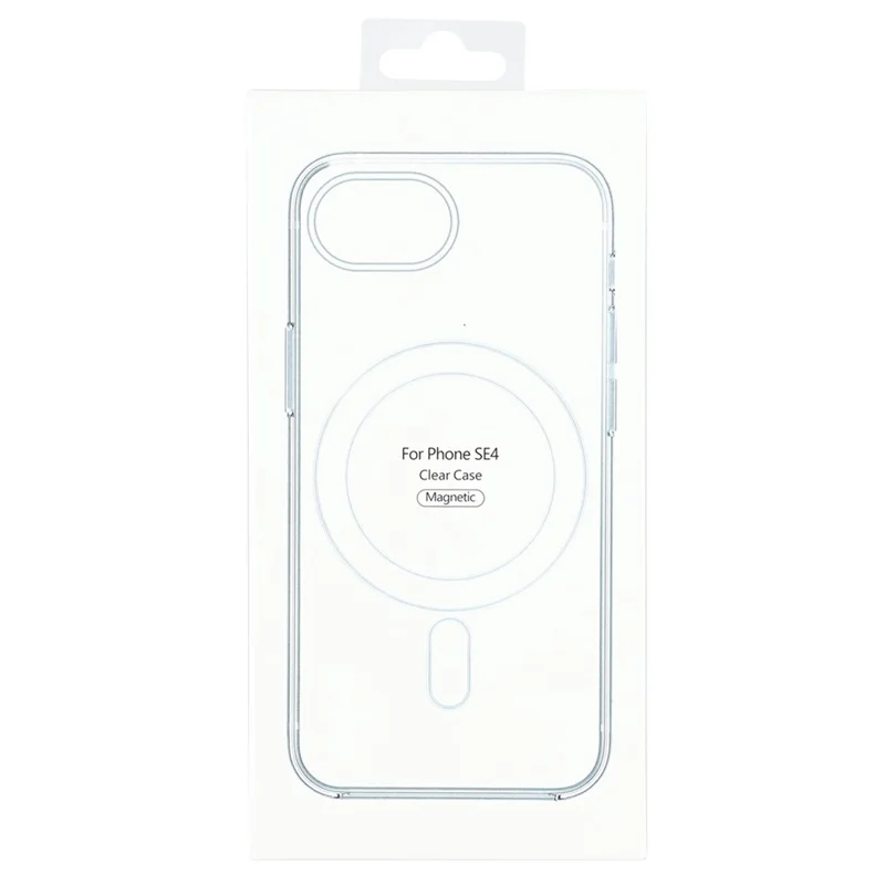 For iPhone 17e / 16e Case Compatible with MagSafe TPU + Acrylic Clear Phone Cover - 5