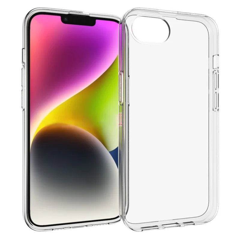 For iPhone 17e / 16e Slim Clear Phone Case Watermark Resistant TPU Back Cover - 1