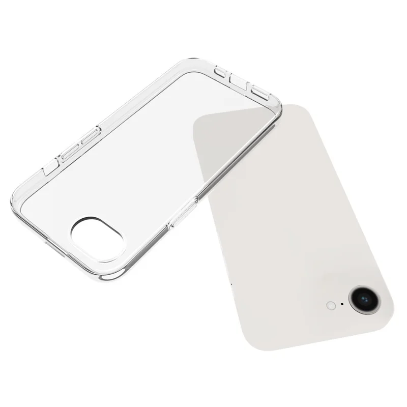 For iPhone 17e / 16e Slim Clear Phone Case Watermark Resistant TPU Back Cover - 2