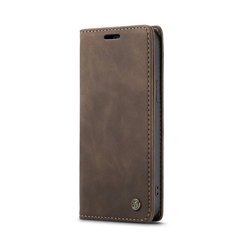 CASEME For iPhone 17e / 16e Wallet Case 013 Series PU Leather Phone Cover Stand - Coffee - 2
