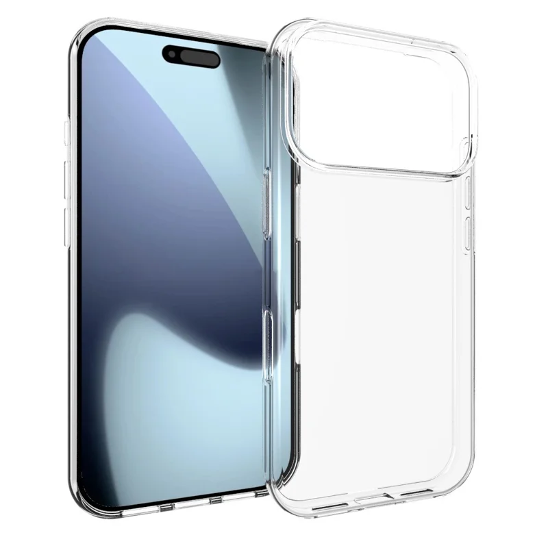 For iPhone 17 Pro Case Watermark Resistant TPU Clear Phone Back Cover - 1