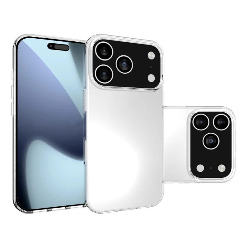 For iPhone 17 Pro Case Watermark Resistant TPU Clear Phone Back Cover - 5