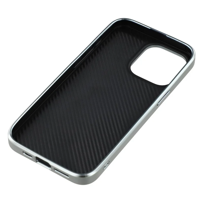 For iPhone 15 Pro Max Case Lacquered Epoxy Pattern TPU + Acrylic Phone Cover Large Camera Cutout - Flowers - 7