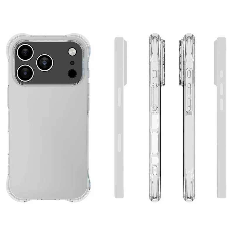 For iPhone 17 Pro TPU Phone Case Non Slip Transparent Mobile Phone Cover - 5