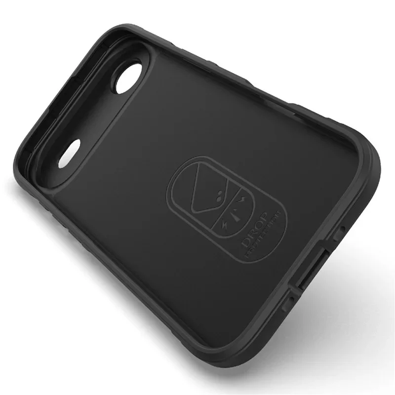 WANLONFENG For iPhone Air TPU Case HD Series Anti Slip Phone Cover with Tempered Glass - Black - 4