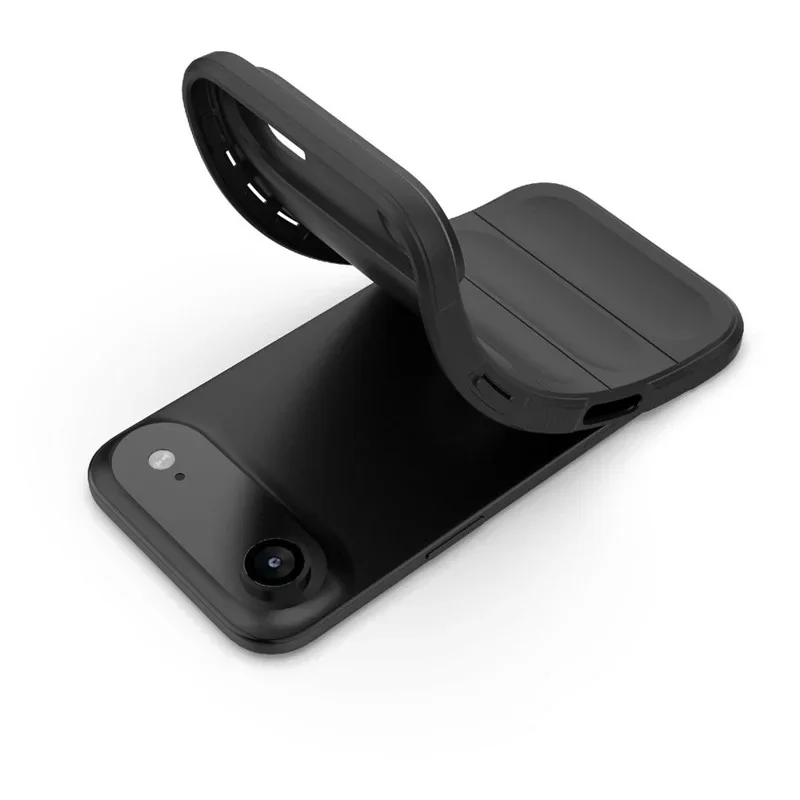 WANLONFENG For iPhone Air TPU Case HD Series Anti Slip Phone Cover with Tempered Glass - Black - 5