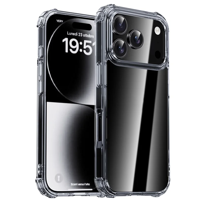 IPAKY For iPhone 17 Pro Case Four Corner Shockproof Clear Phone Back Cover - 1