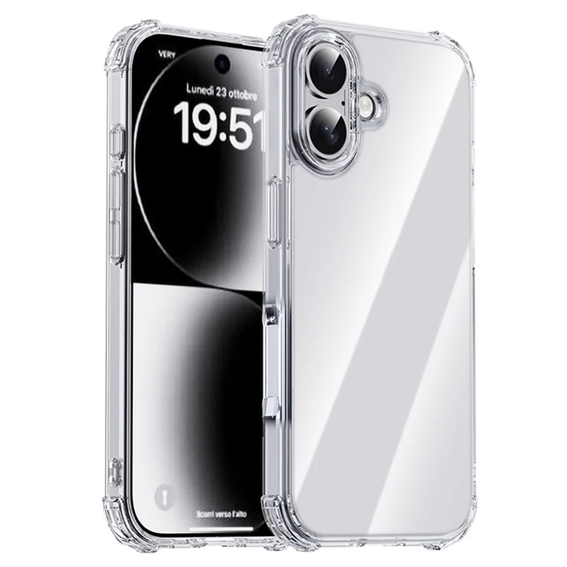 IPAKY For iPhone 17 Case Four Corner Shockproof Clear Phone Back Cover - 1