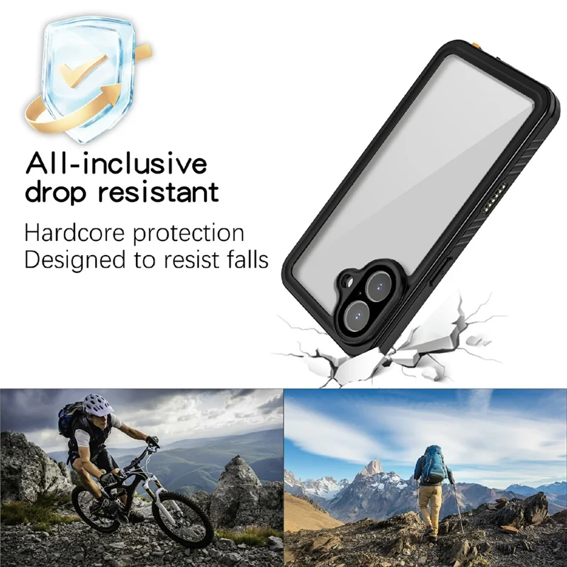 REDPEPPER FS / FM Series For iPhone 17 Waterproof Case IP68 Shockproof Phone Cover - 5