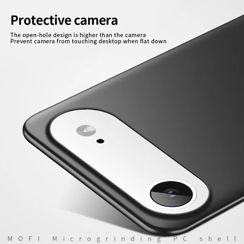 MOFI For iPhone Air Phone Case Shield Matte Series Ultra Slim PC Protective Cover - Black - 3