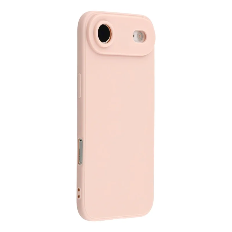 For iPhone Air Case Precise Cutouts Straight Edge TPU Shockproof Phone Cover - Pink - 1