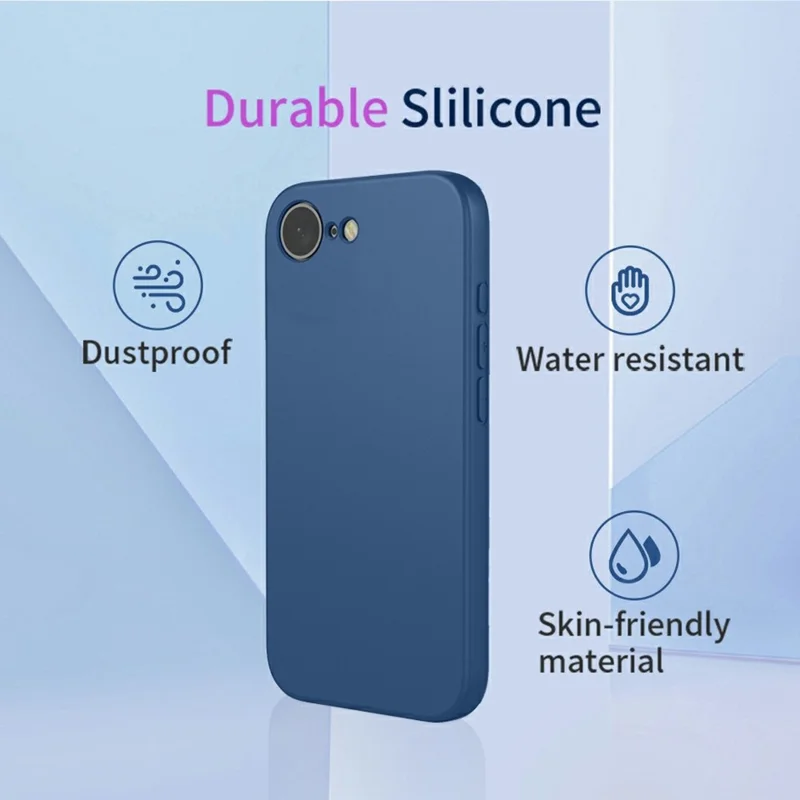 For iPhone 17e / 16e Case Soft TPU Shockproof Protective Phone Cover - Blue - 4