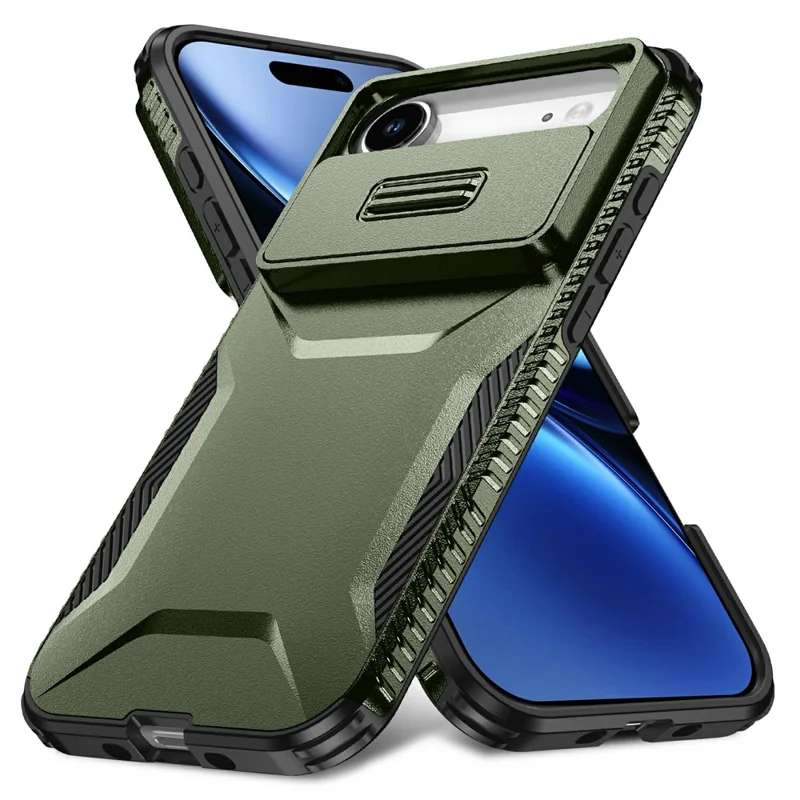 For iPhone Air Case Camshield TPU + PC Phone Cover Non-Slip Side Edge - Green - 1