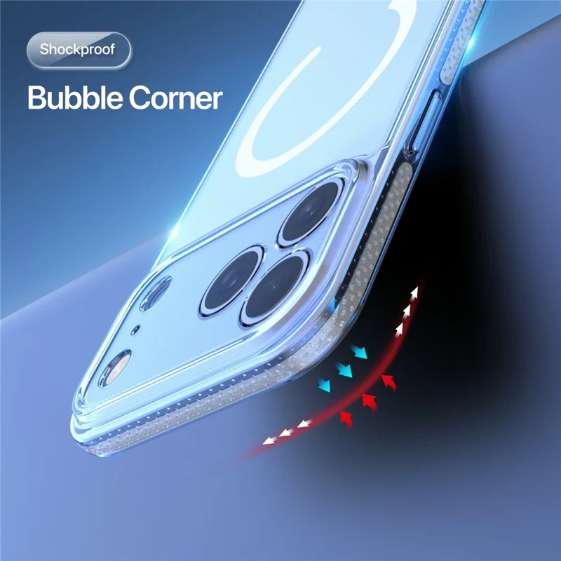 DUX DUCIS Clin Series for iPhone 17 Pro Max Case PC + TPU Clear Magnetic Phone Cover Compatible with MagSafe - 9