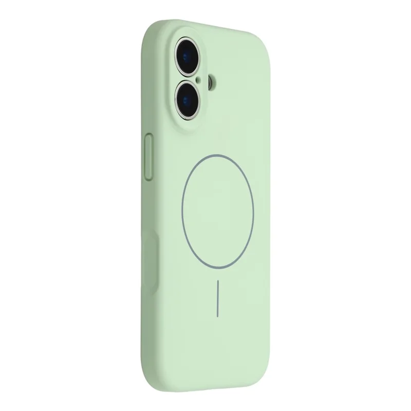 YCADEN For iPhone 17 Case Compatible with MagSafe Precise Cutouts TPU Phone Back Cover - Grass Green - 1