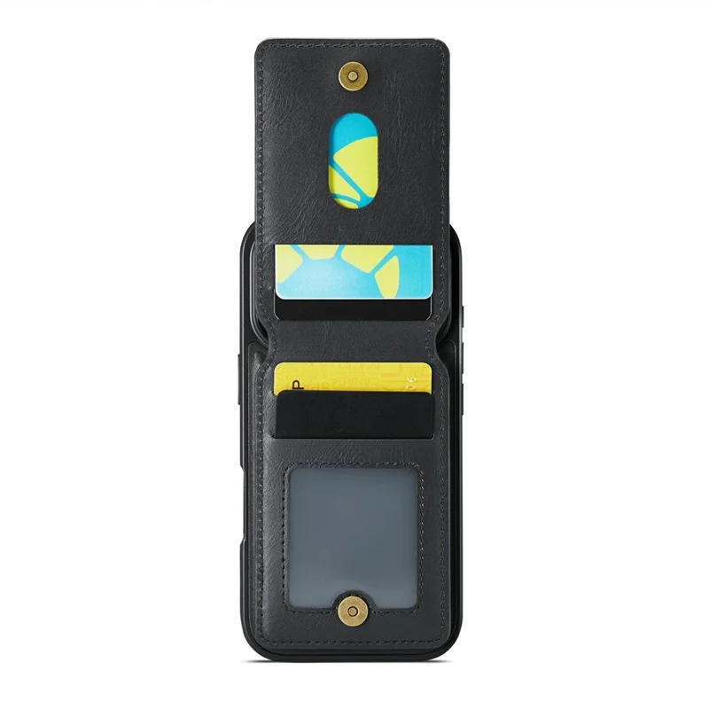 MAGKING K1 Series For iPhone 18 Pro / 17 Pro Magnetic Case PC + TPU + PU Phone Cover with Card Holder - Black - 2