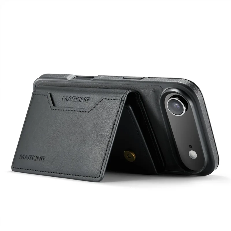 MAGKING K2 Series For iPhone Air Case Compatible with MagSafe PC + TPU + PU Phone Cover - Black - 4