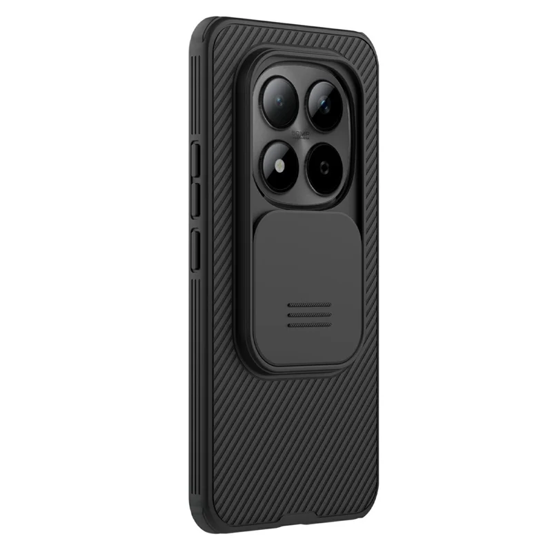 NILLKIN Camshield Pro Series for Xiaomi Poco M8 Pro 5G / Redmi Note 15 Pro+ 5G (Global) Case PC + TPU Phone Cover with Camera Slider - Black - 1