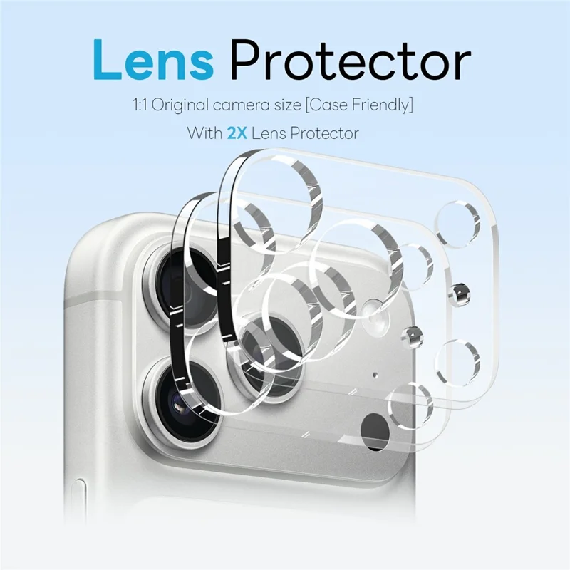 NORTHJO 5 in 1 Set for iPhone 17 Pro Max Magnetic Case PC + TPU Phone Cover with 2 Front Screen Protector + 2 Lens Film - 4