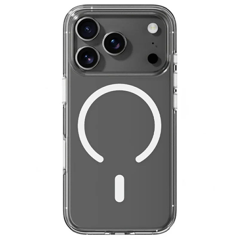 ROCK For iPhone 17 Pro Max Clear Phone Case Compatible with MagSafe PC + TPU Phone Cover - 1