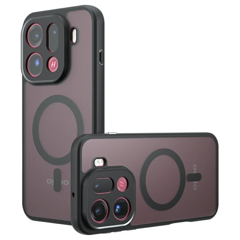 For Oppo Find X9 Pro 5G Magnetic Case TPU + PC Matte Skin Touch Phone Cover - 1