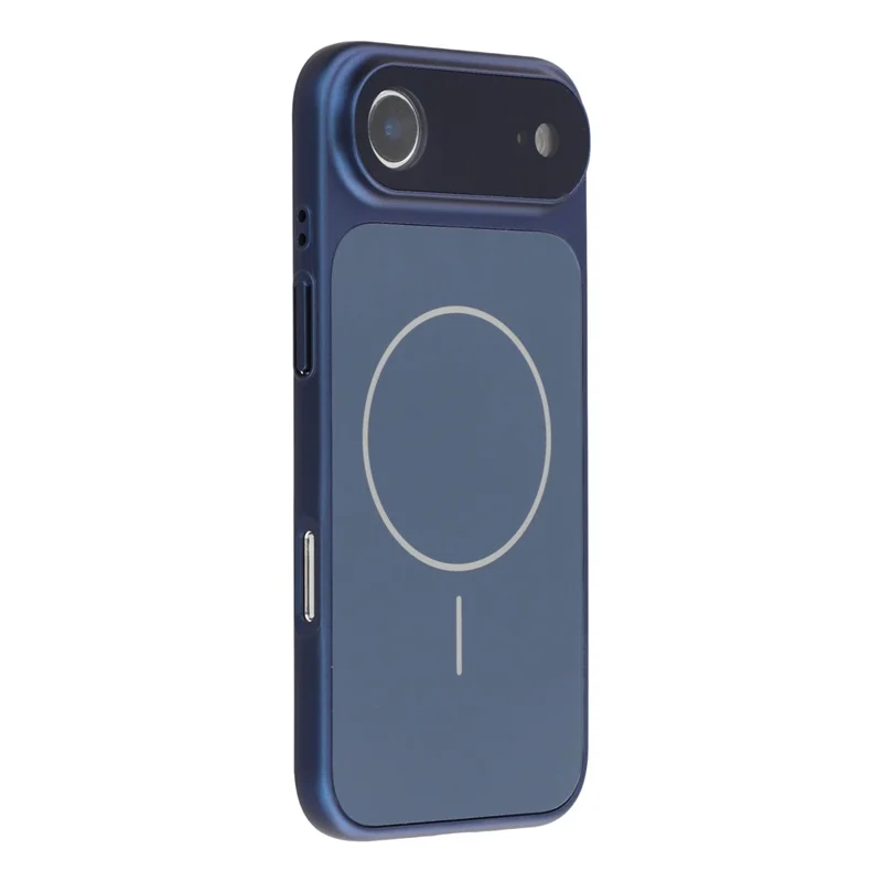 For iPhone Air Case Compatible with MagSafe AG Matte Glass Shockproof Phone Cover - Titanium Blue - 1