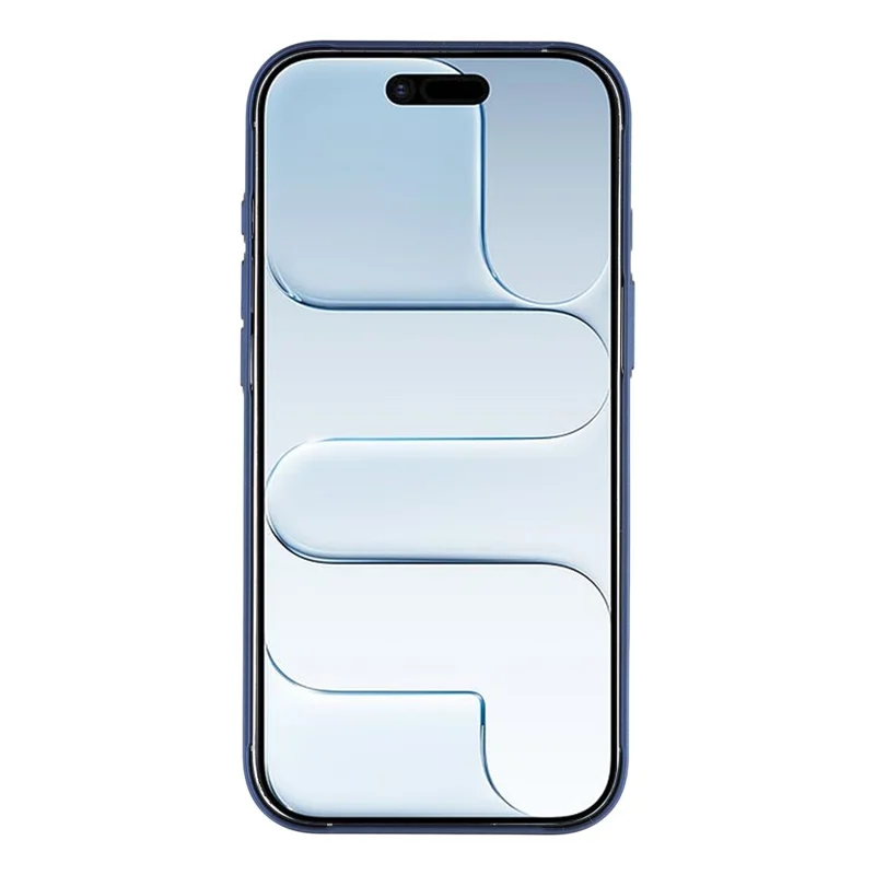For iPhone Air Case Compatible with MagSafe AG Matte Glass Shockproof Phone Cover - Titanium Blue - 2