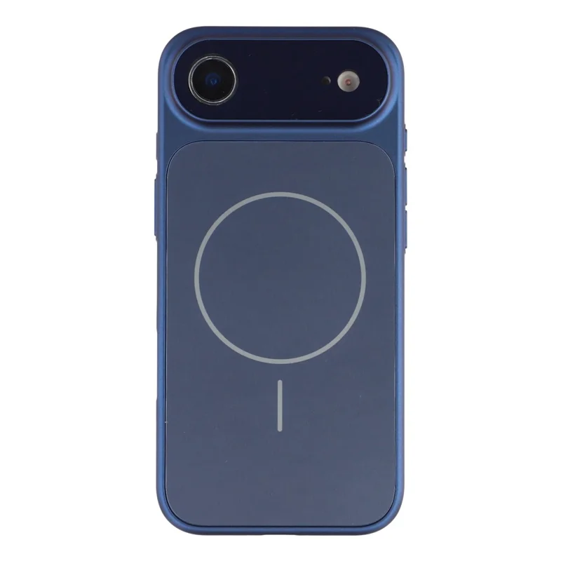 For iPhone Air Case Compatible with MagSafe AG Matte Glass Shockproof Phone Cover - Titanium Blue - 3