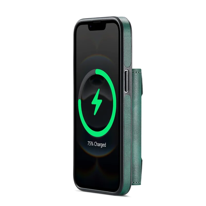 MAGKING K4 Series For iPhone 17e / 16e Case Compatible with MagSafe Detachable Wallet PU TPU PC Phone Cover - Green - 11