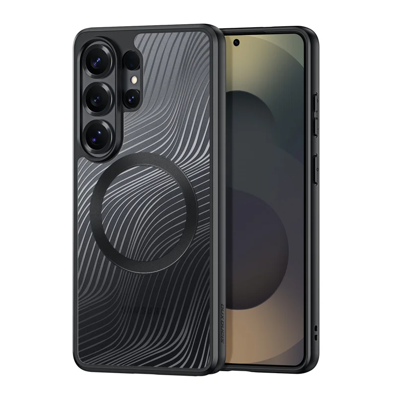 DUX DUCIS For Samsung Galaxy S26 Ultra Magnetic Case Aimo Series PC+TPU Slim Cover (REACH Certification) - Black - 1