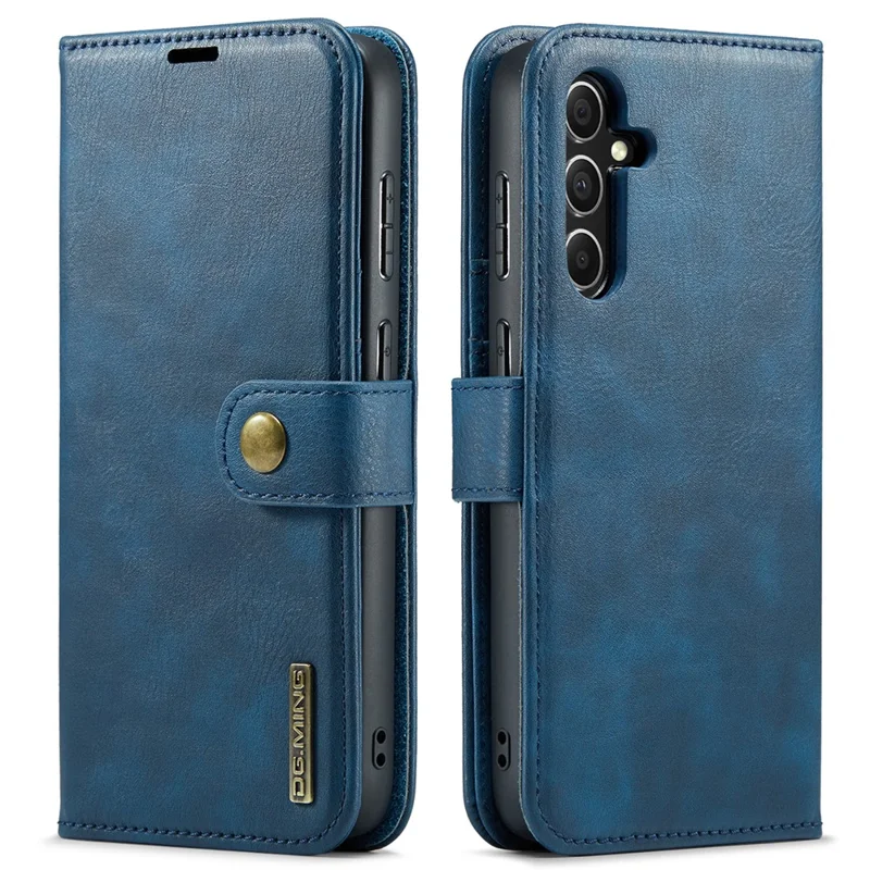 DG.MING for Samsung Galaxy S26 Case Detachable Wallet Stand Split Leather Phone Cover - Blue - 1