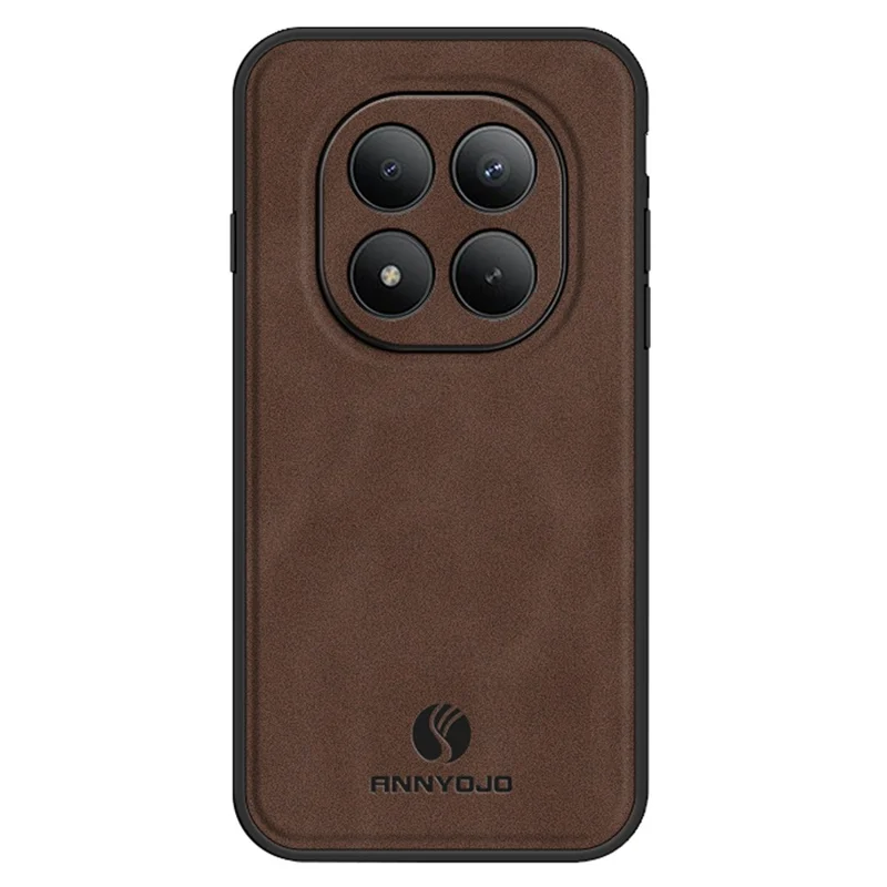 ANNYOJO For Xiaomi Poco M8 Pro 5G / Redmi Note 15 Pro+ 5G (Global) Case PU Leather + PC + TPU Anti Drop Phone Back Cover - Coffee - 1