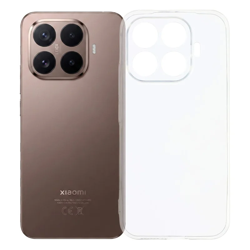 For Xiaomi 17T Back Cover Ultra Thin Flexible TPU Clear Phone Case - Transparent - 1