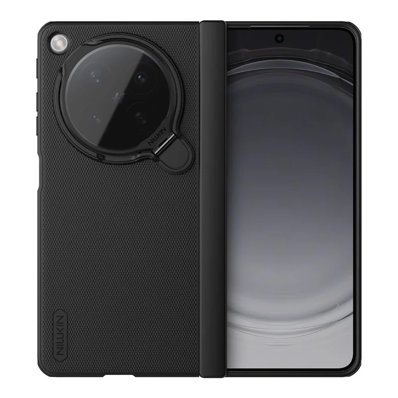 NILLKIN Super Frosted Shield Prop For Oppo Find N6 5G Magnetic Case Clear Lens Lid Kickstand PC Phone Cover - Black - 1