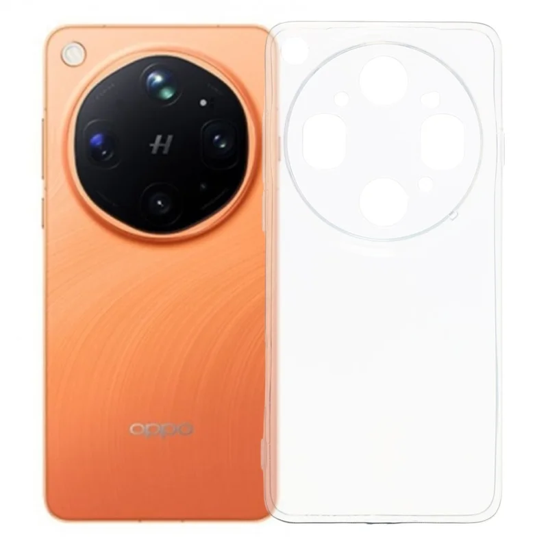 For Oppo Find X9 Ultra 5G Back Cover Ultra Thin Flexible TPU Clear Phone Case - Transparent - 1