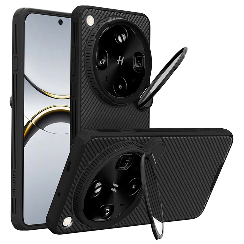 NILLKIN Camshield Prop Magnetic Series for Oppo Find X9 Ultra 5G Case Clear Lens Lid PC TPU Phone Back Cover - Black - 1